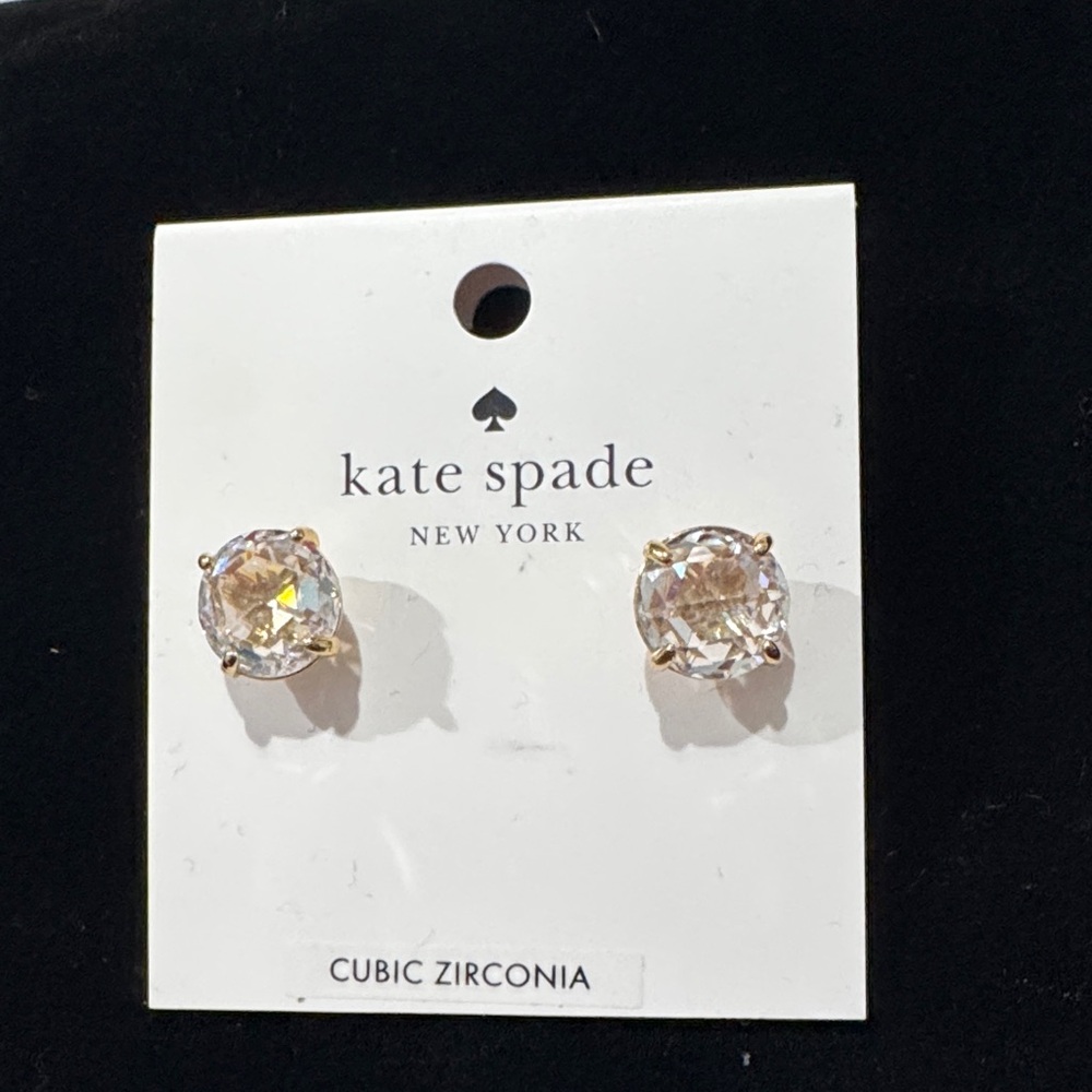 Kate Spade Gold Cubic Zirconia Earrings